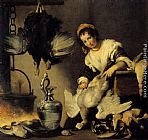 Bernardo Strozzi Famous Paintings - The Cook